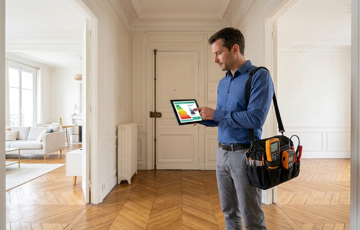 Diagnostic de Performance Énergétique DPE 2026, diagnostiqueur certifié avec résultat
