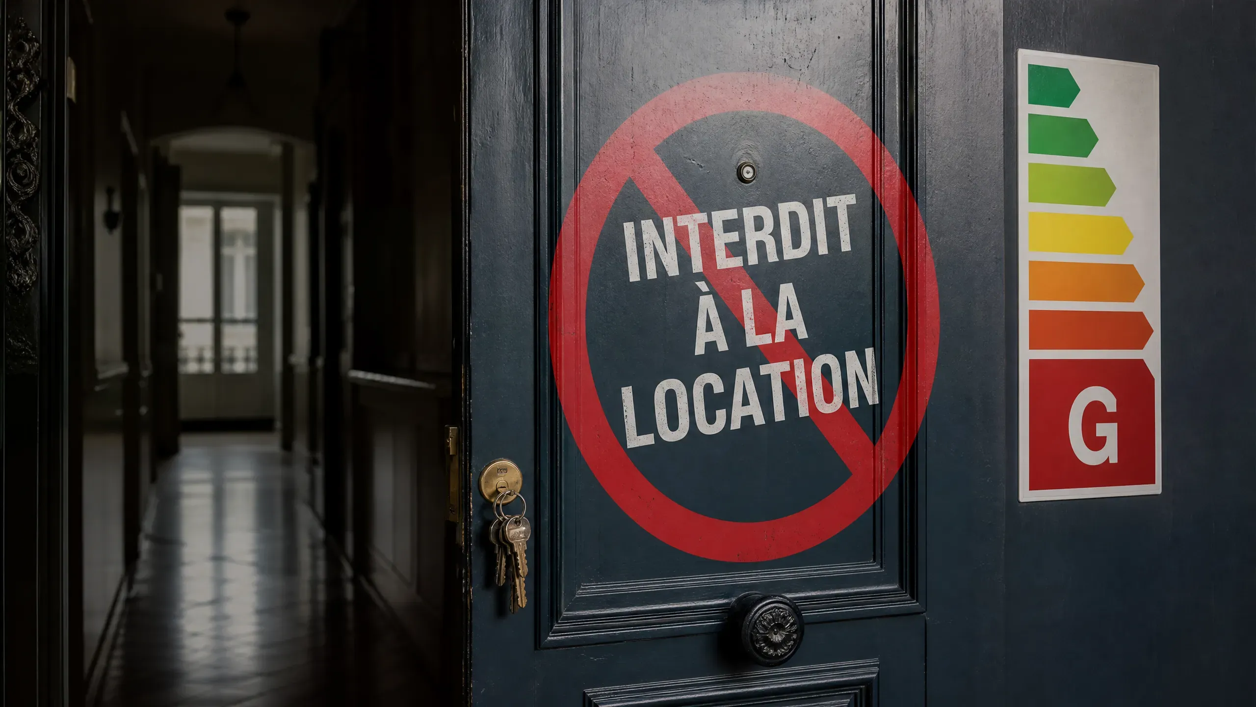 Interdiction location DPE G, logement interdit à la mise en location depuis 2025