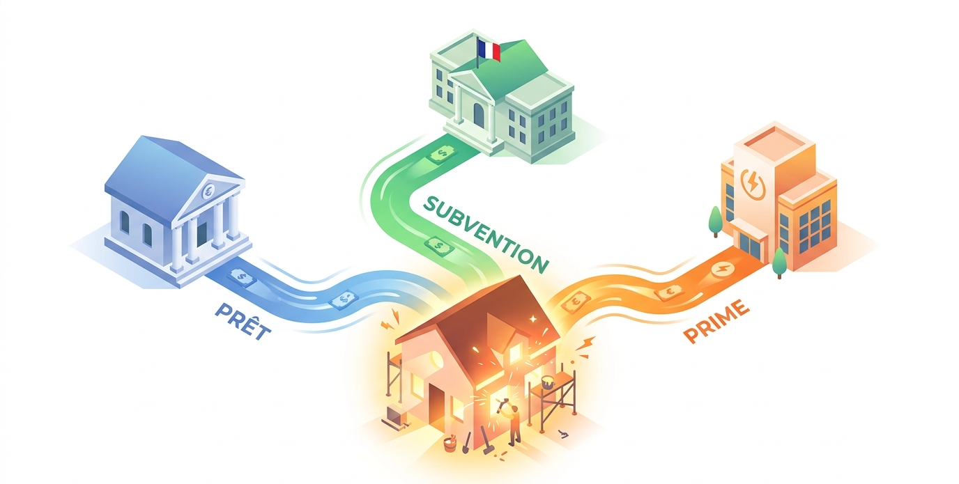 Cumul des aides, Éco-PTZ, MaPrimeRénov et CEE pour financer la rénovation