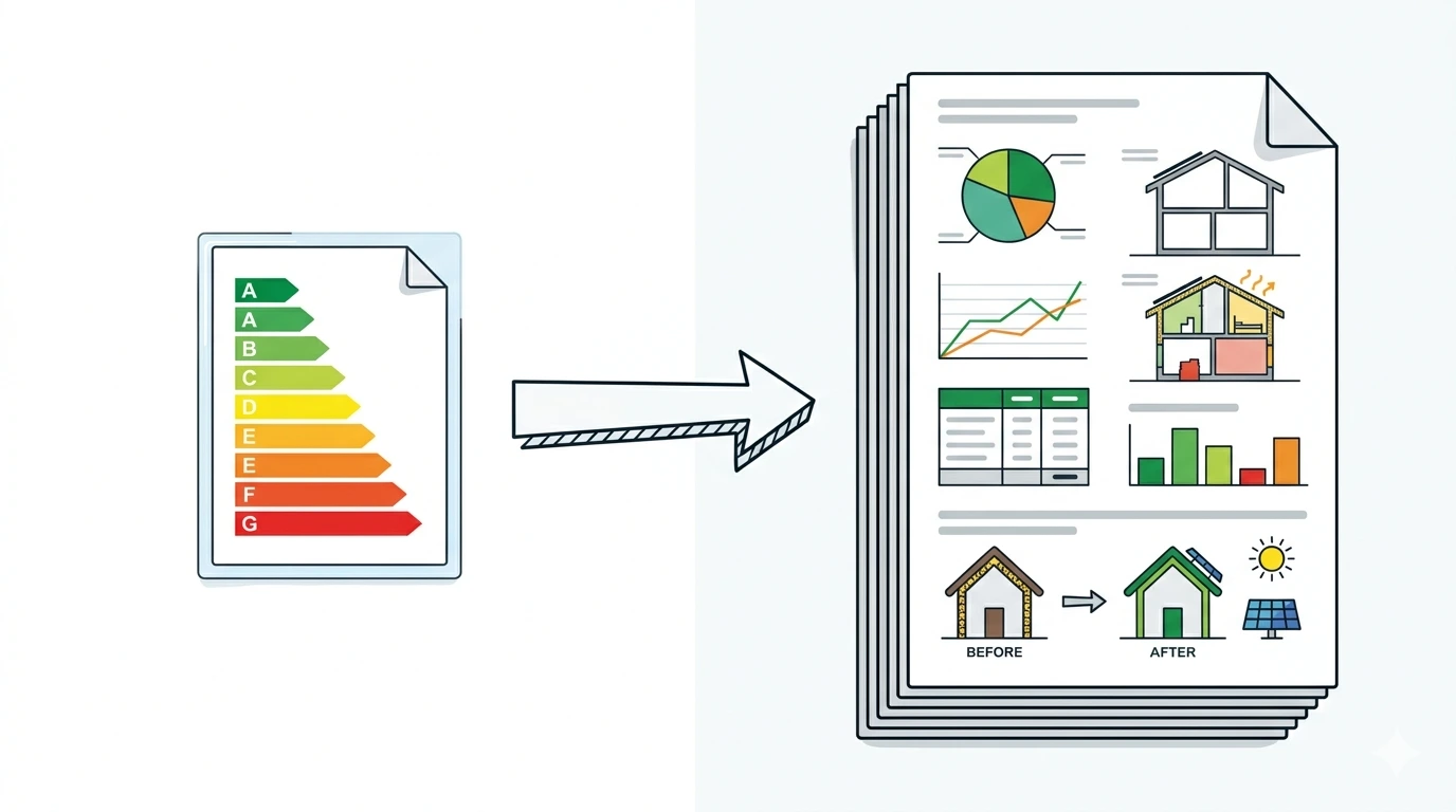 Différence DPE et audit énergétique, diagnostic simple vs rapport complet de rénovation