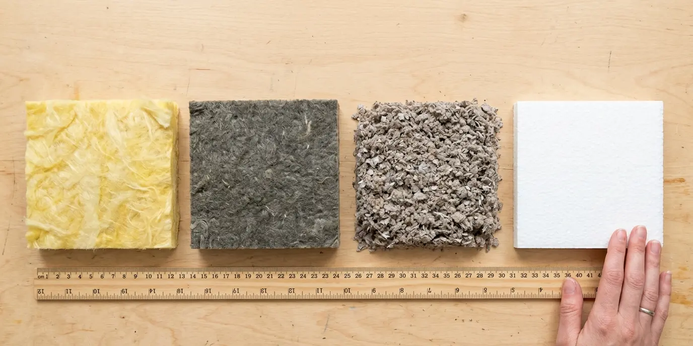 Comparatif matériaux isolation combles, laine de verre, roche, ouate de cellulose