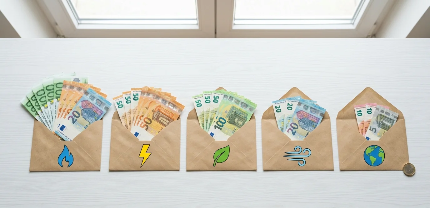 Comparatif coût annuel chauffage 2026, fioul, gaz, électrique, PAC, granulés