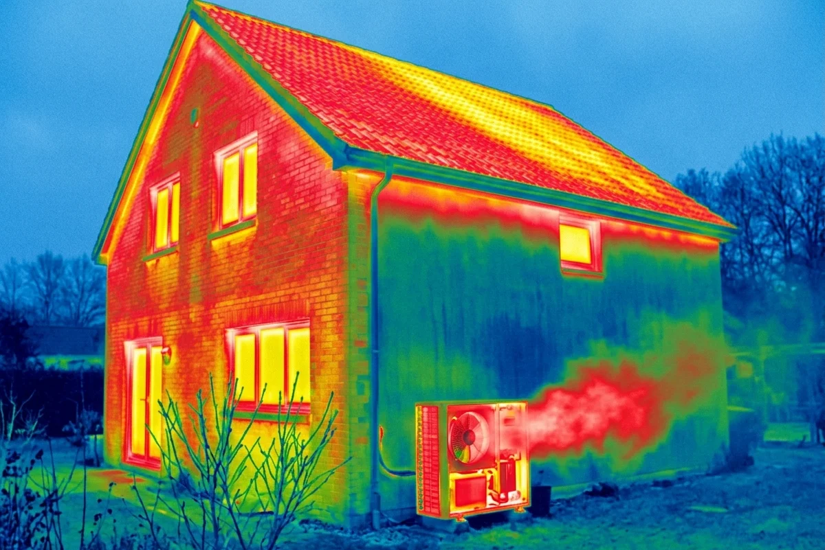Erreur PAC sans isolation, thermographie montrant les déperditions malgré la PAC