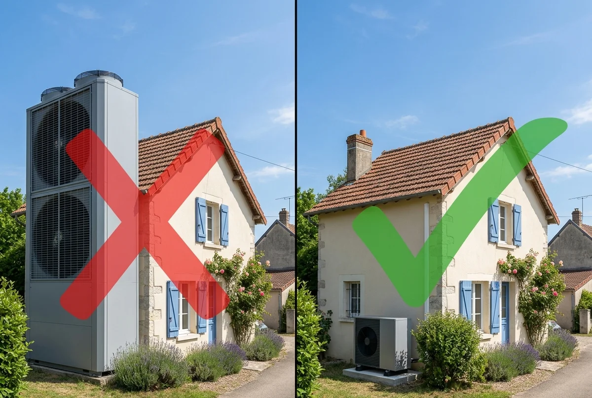 Erreur surdimensionnement PAC, pompe à chaleur trop puissante pour le logement