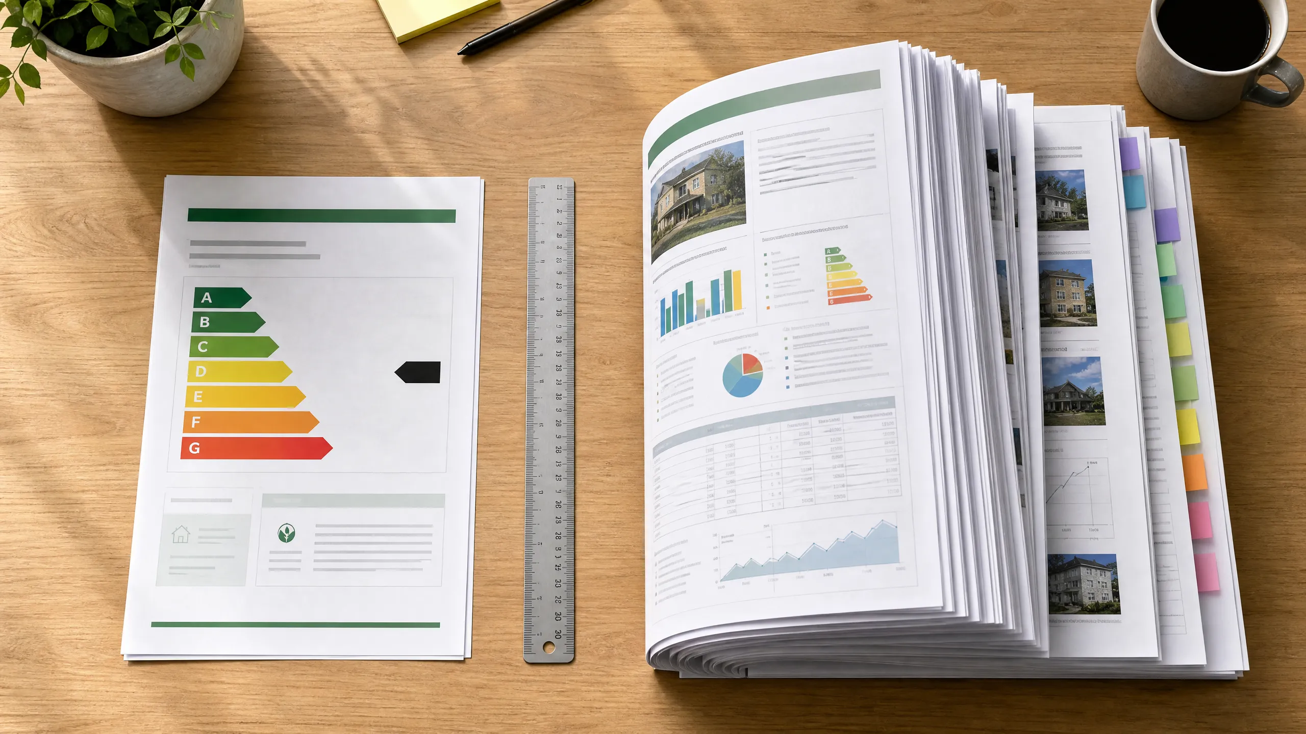 DPE 4 pages vs audit énergétique 30+ pages, comparatif épaisseur et contenu